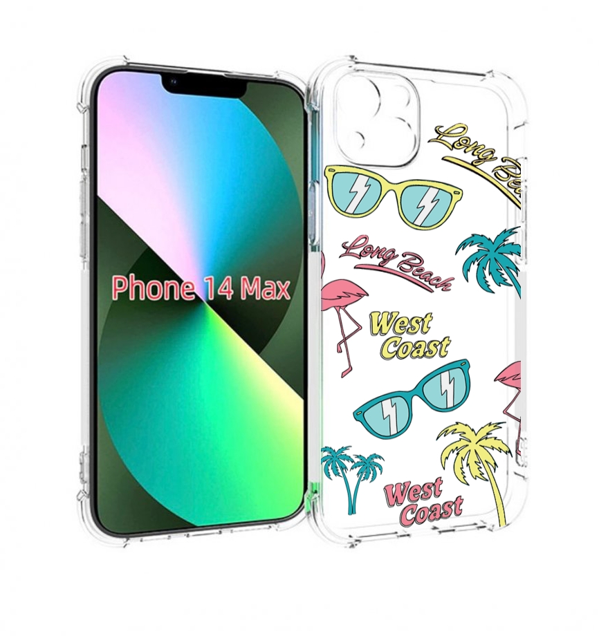 

Чехол MyPads пляжные-декорации для iPhone 14 Plus (6.7), Прозрачный, Tocco