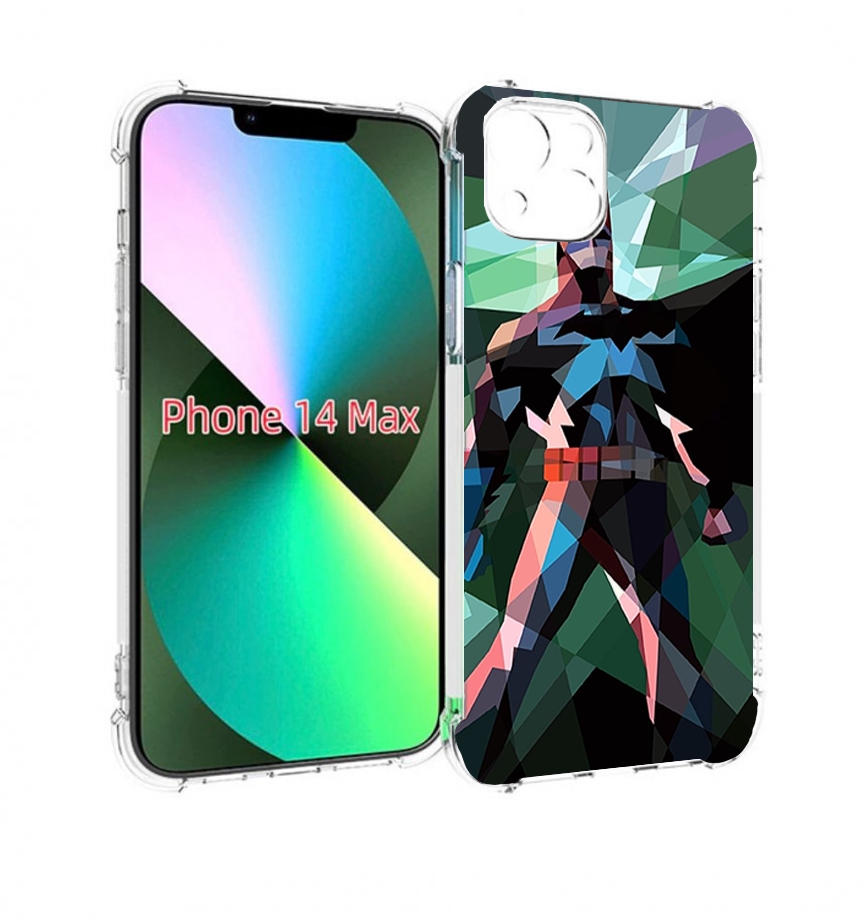 

Чехол MyPads полигональный-бэтмен-арт для iPhone 14 Plus (6.7), Прозрачный, Tocco