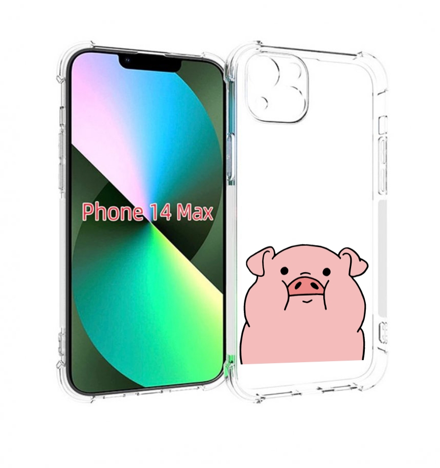 

Чехол MyPads полная-свинья для iPhone 14 Plus (6.7), Прозрачный, Tocco