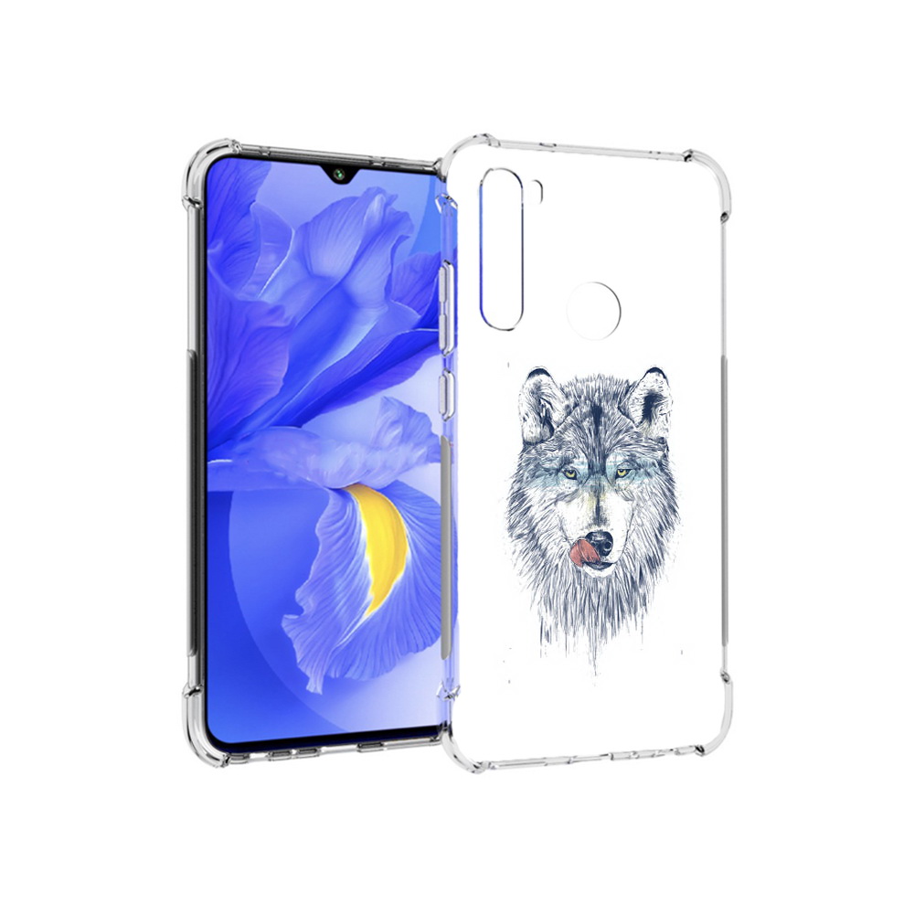 

Чехол MyPads Tocco для Xiaomi Redmi Note 8T голодгый волк (PT140720.278.292), Прозрачный, Tocco