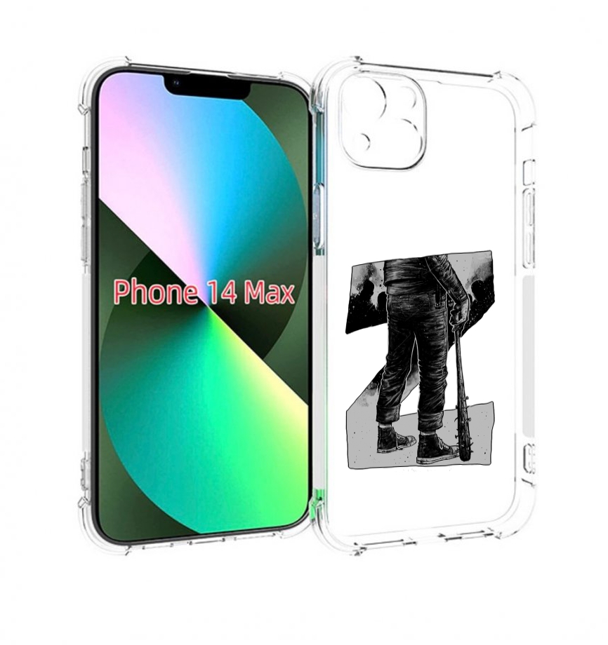 

Чехол MyPads воин черно белый для iPhone 14 Plus (6.7), Tocco