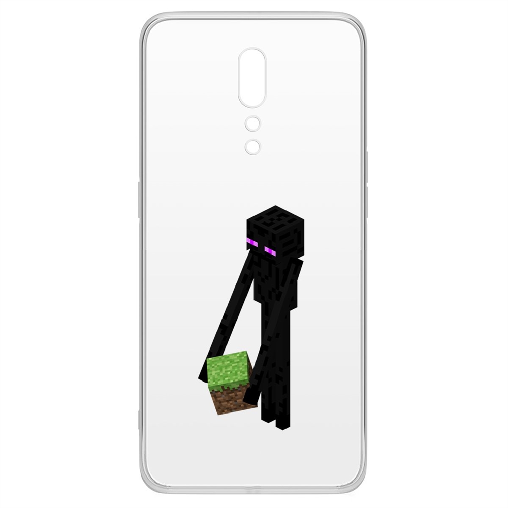 фото Чехол-накладка krutoff clear case эндермен для oppo reno z