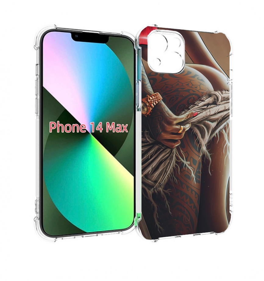 

Чехол MyPads полуголая девушка фотография женский для iPhone 14 Plus (6.7), Прозрачный, Tocco
