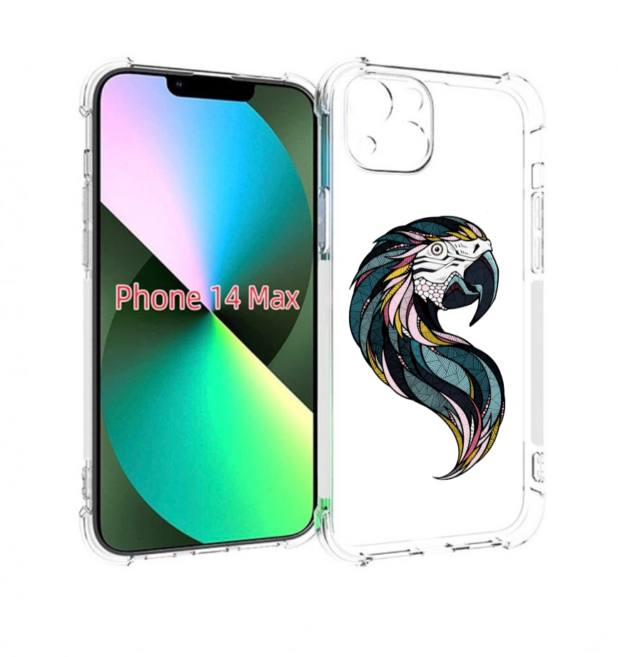 

Чехол MyPads полупопугай для iPhone 14 Plus (6.7), Прозрачный, Tocco