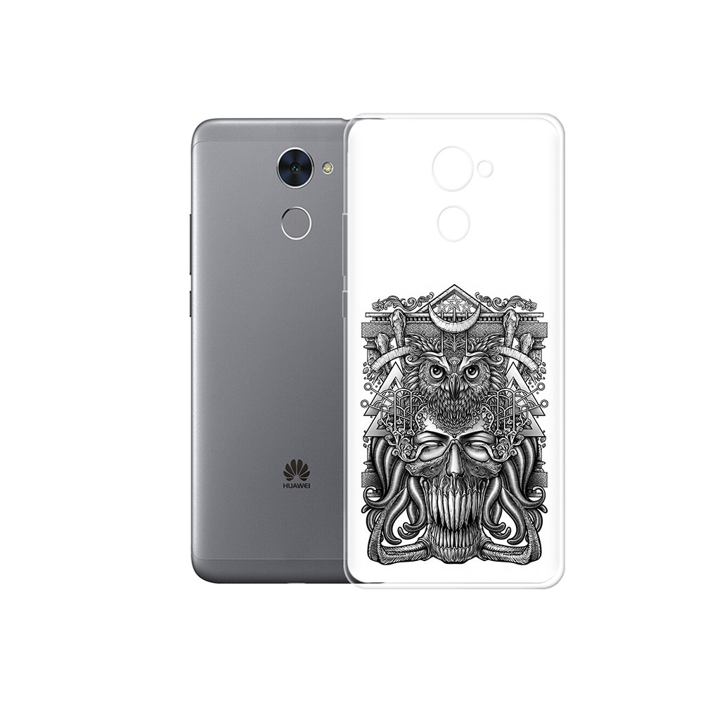 

Чехол MyPads Tocco для Huawei Enjoy 7 Plus зубастая сова (PT74186.70.369), Прозрачный, Tocco