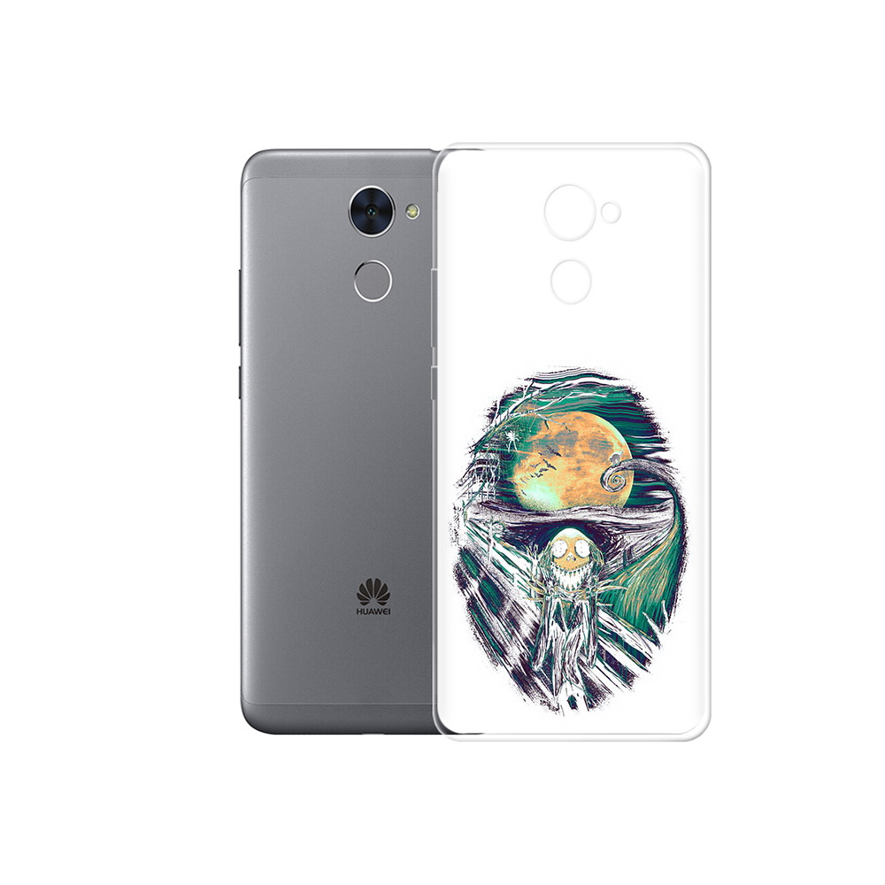 

Чехол MyPads Tocco для Huawei Enjoy 7 Plus зубастое существо абстракция (PT74186.70.370), Прозрачный, Tocco