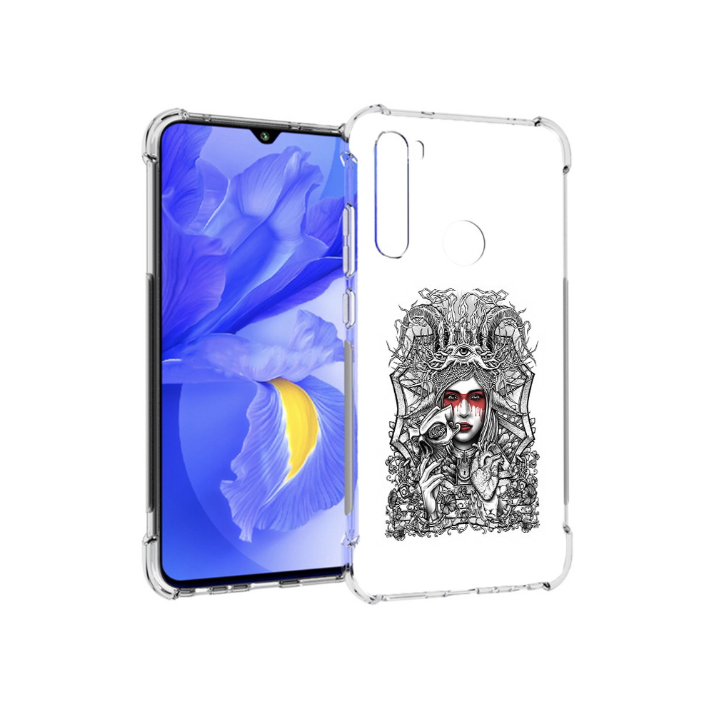 

Чехол MyPads Tocco для Xiaomi Redmi Note 8T грусная девушка (PT140720.278.302), Прозрачный, Tocco