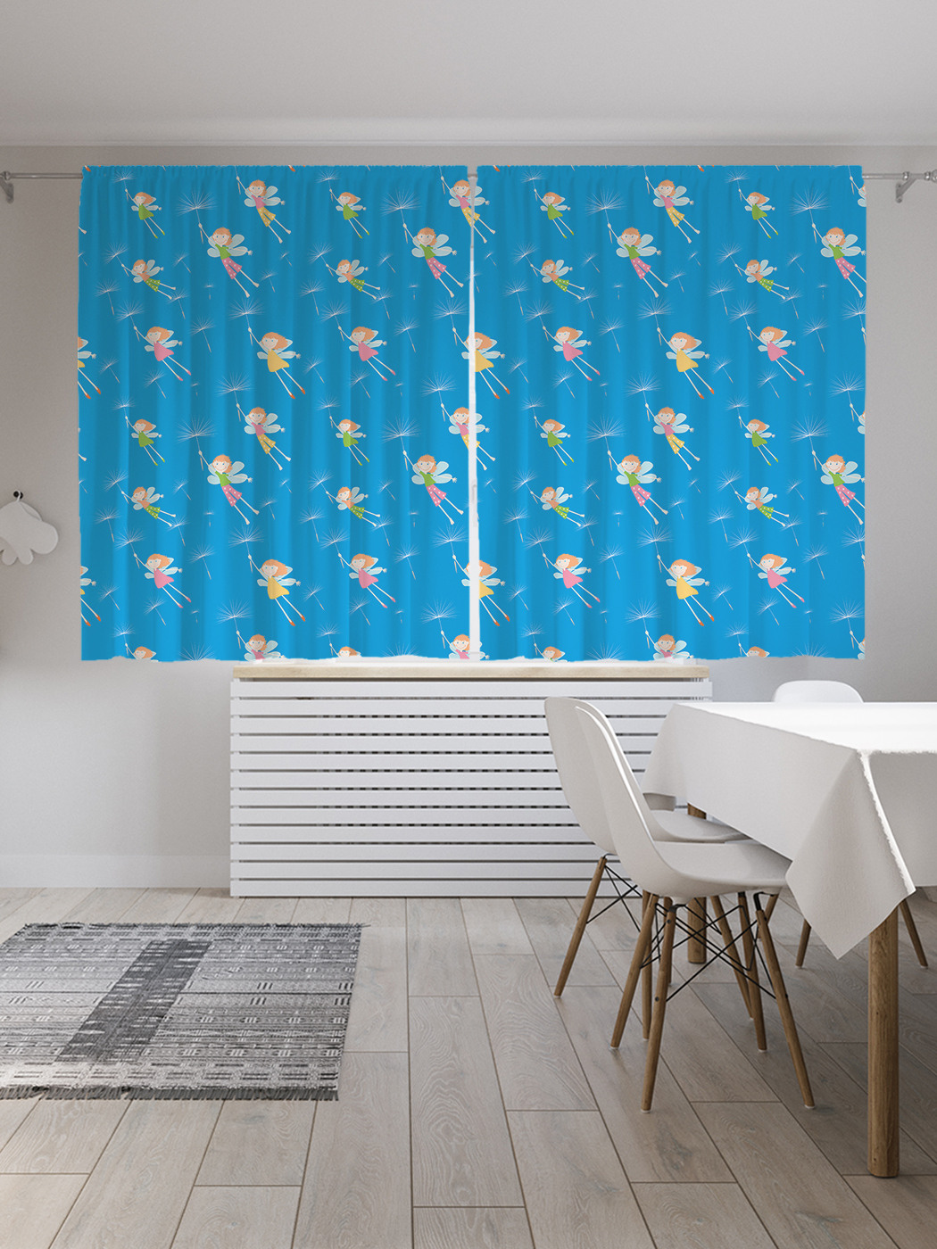 

Шторы JoyArty с фотопечатью "На летающем зонтике" из сатена, 290х180 см, На летающем зонтике