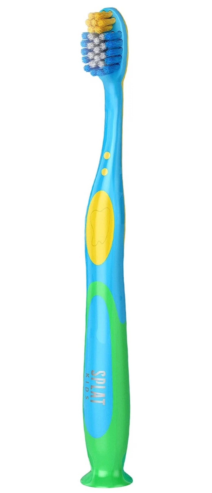 Детская зубная щетка SPLAT с ионами серебра c 2 до 8 лет морская волна голубой зубная щётка splat sensitive для чувствительных зубов средней жёскости