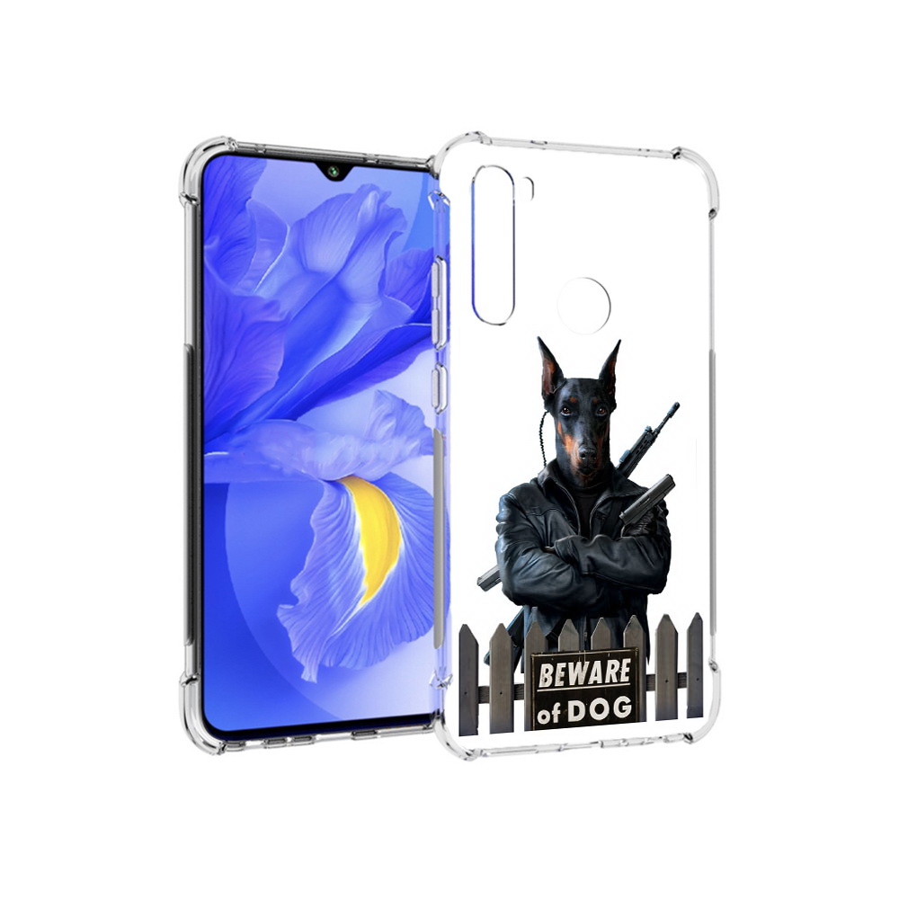 

Чехол MyPads Tocco для Xiaomi Redmi Note 8T доберман (PT140720.278.332), Прозрачный, Tocco