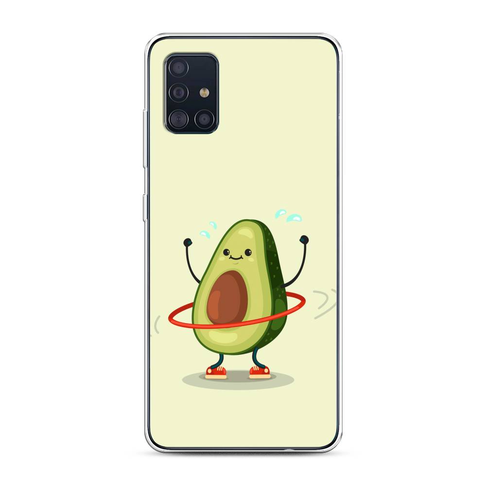 

Чехол Awog на Samsung Galaxy A51 "Авокадо с обручем", Разноцветный, 28950-10