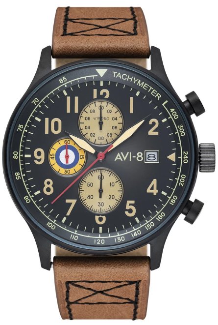 фото Наручные часы мужские avi-8 av-4011-0k коричневые