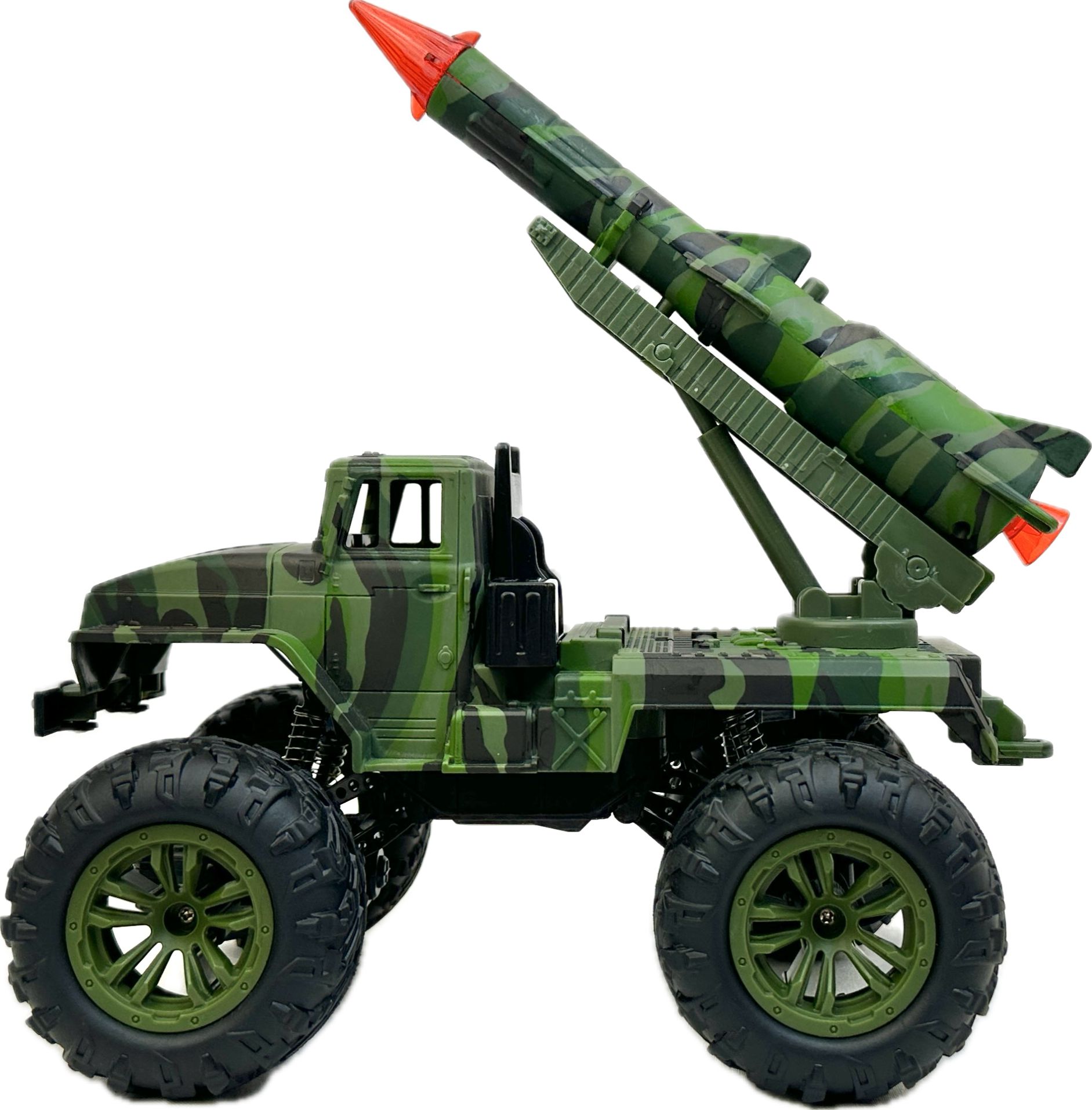 Радиоуправляемый военный грузовик YDJIA с ракетной установкой 1:16