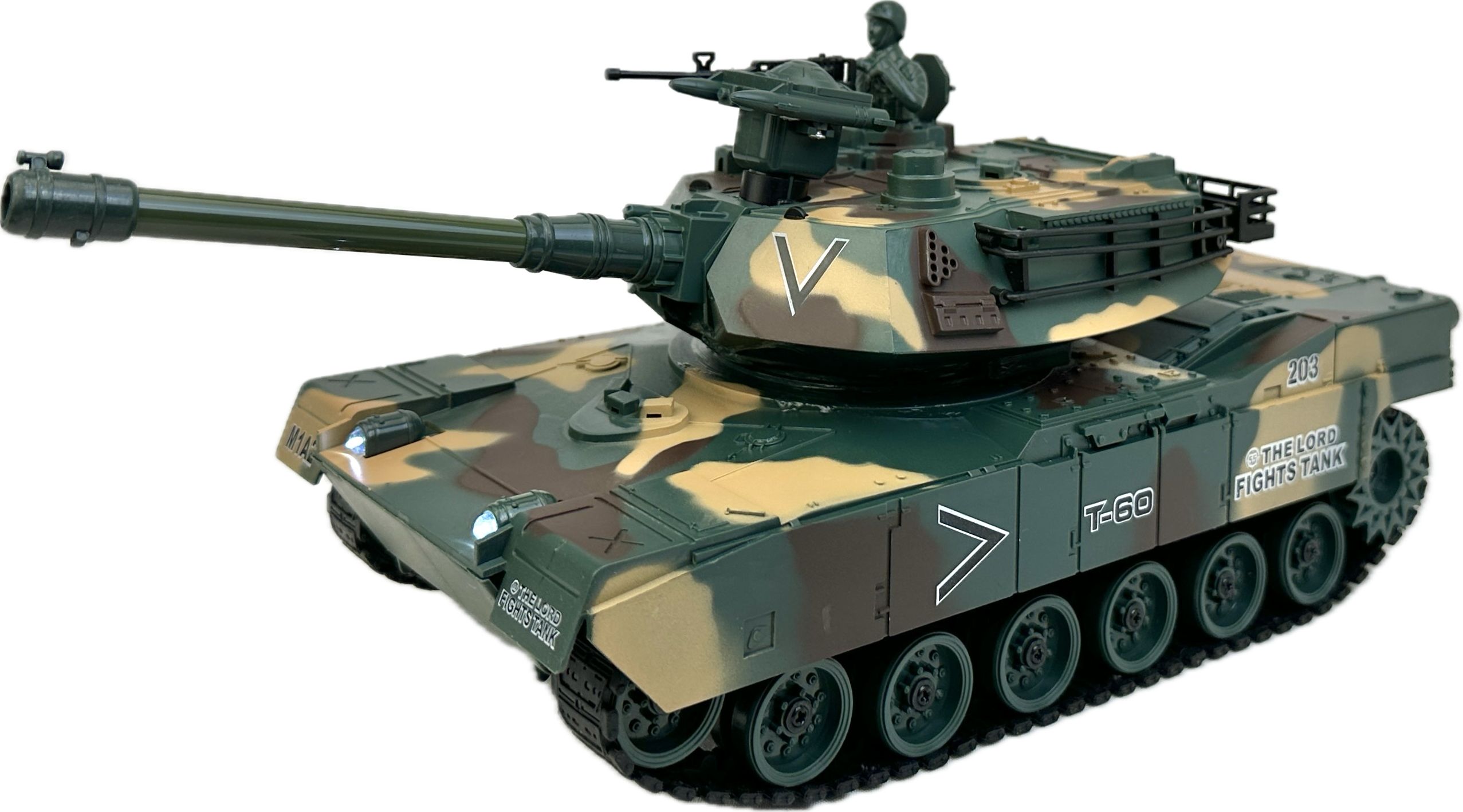 Радиоуправляемый гусеничный боевой танк Play Smart Military 1:16