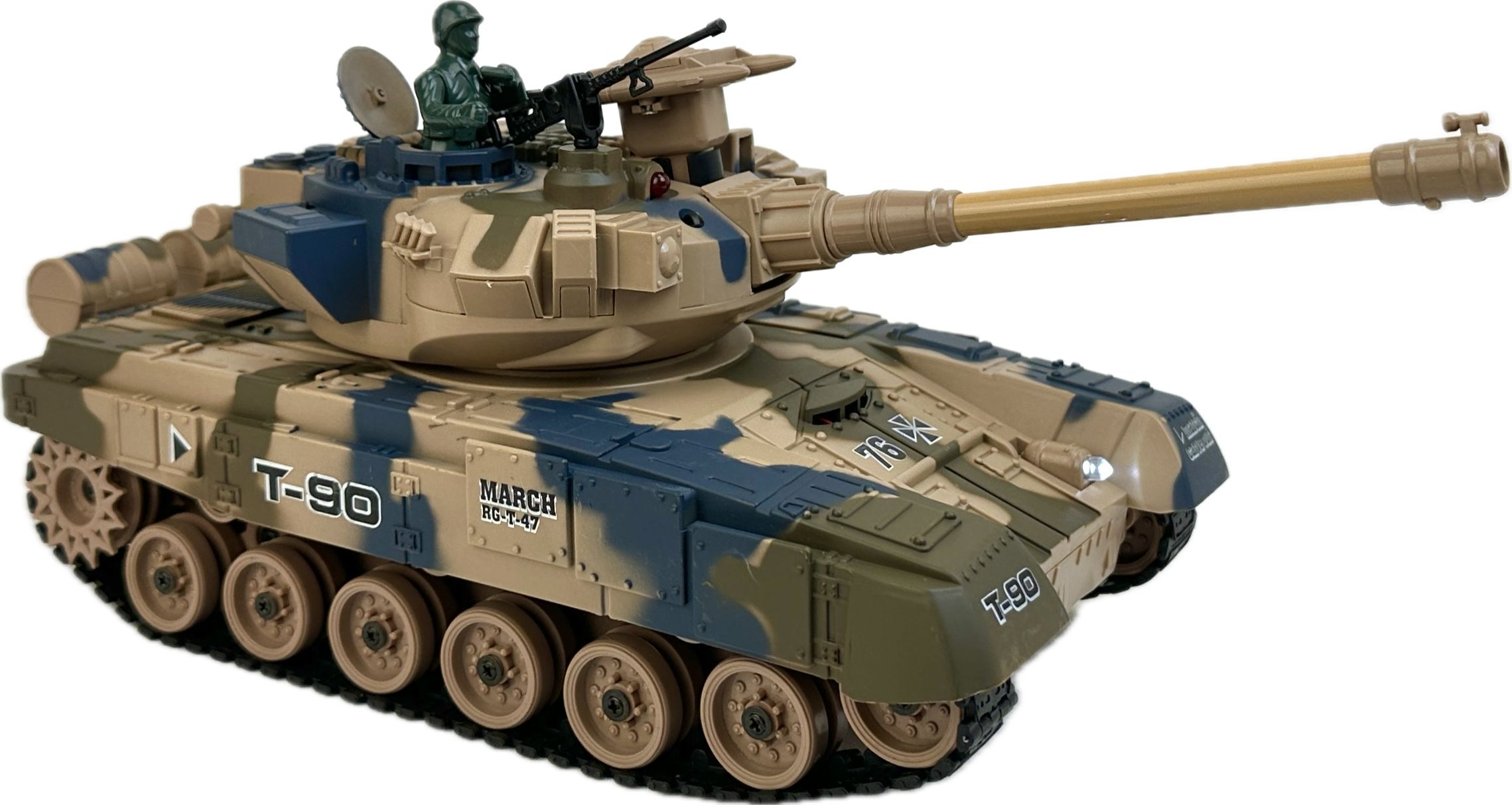 Радиоуправляемый гусеничный боевой танк Play Smart Military 1:16