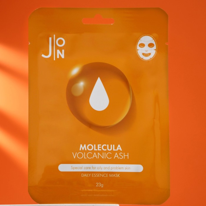 

Тканевая маска для лица ВУЛКАНИЧЕСКИЙ ПЕПЕЛ Molecula Volcanic Daily Essence Mask, 2 шт