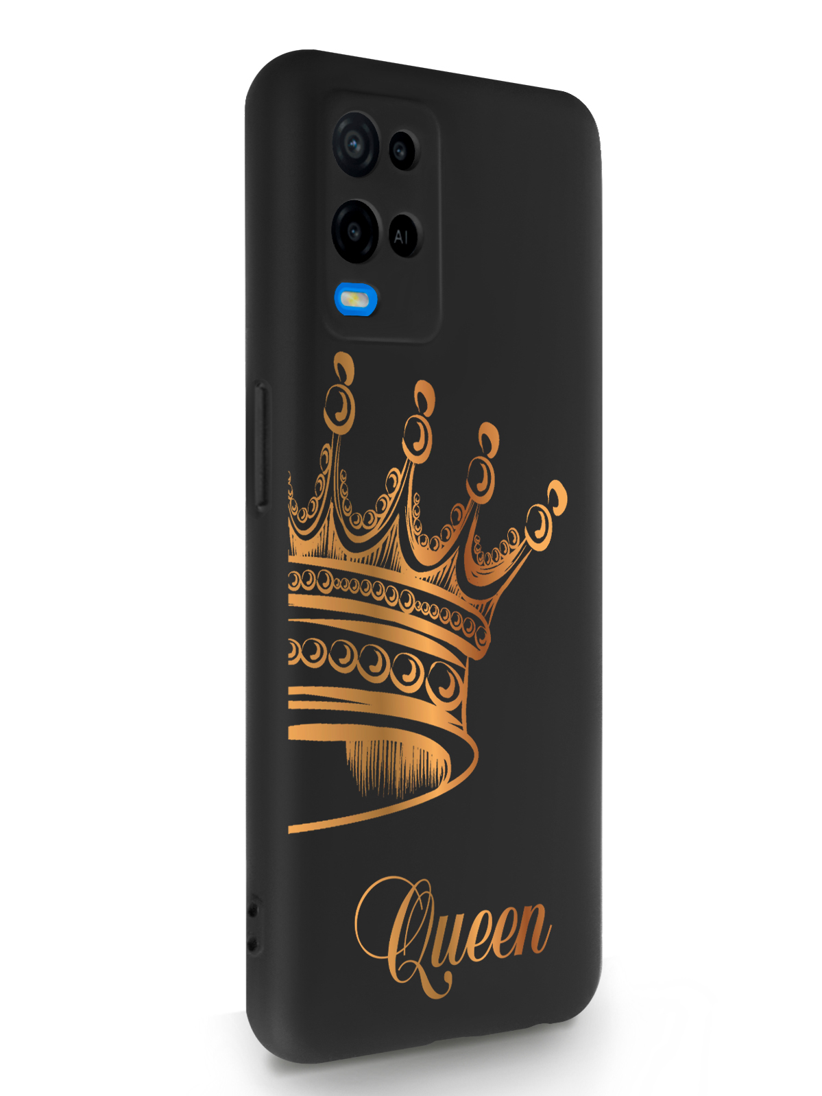 фото Чехол musthavecase для oppo a54 парный чехол корона queen черный