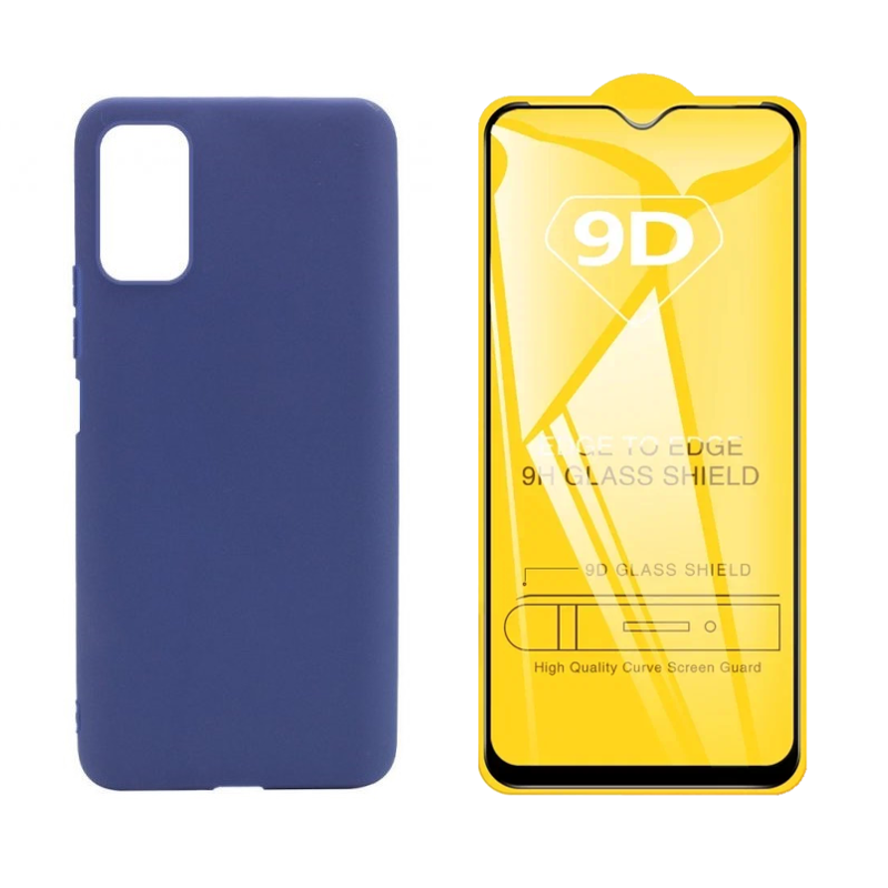 

Чехол Силиконовый И Стекло Qvatra Для Samsung A23 Синий, для Samsung A23 синий