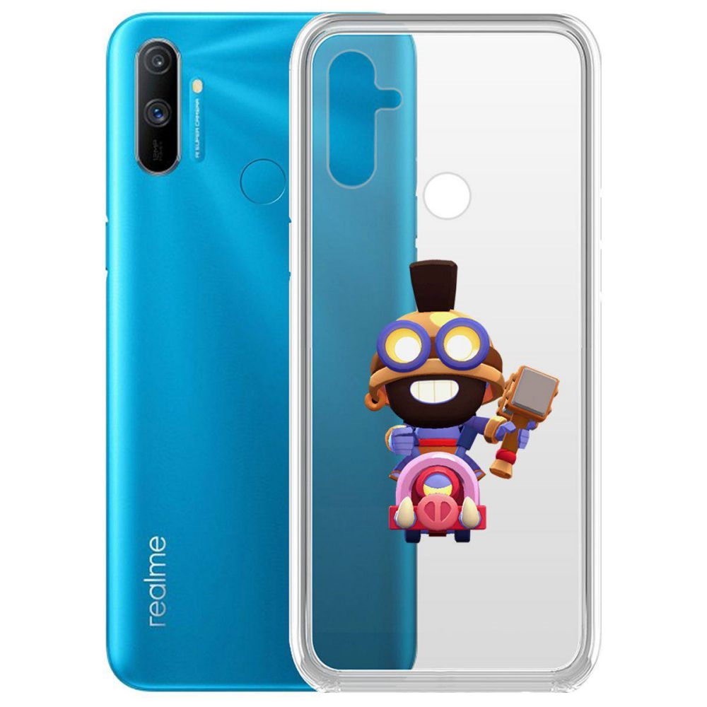 

Чехол-накладка Brawl Stars-Карл Всадник на кабане для Realme C3