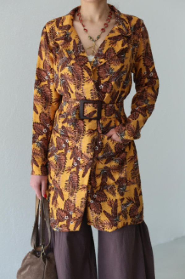 

Тренч женский Saman Butik 4146 оранжевый S (доставка из-за рубежа), 4146