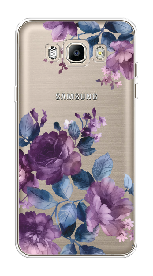 

Чехол на Samsung Galaxy J5 2016 "Purple Blossoms", Синий;фиолетовый, 22750-1