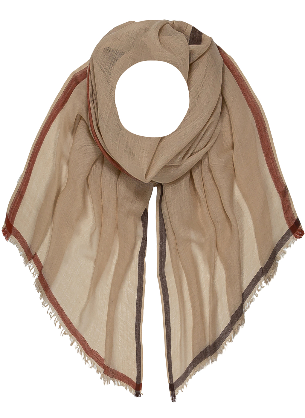 

Палантин женский Каляев 61237 бежевый, 61237