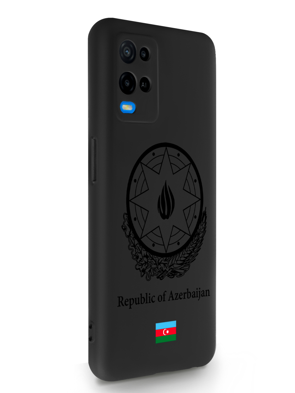 фото Чехол signumcase для oppo a54 черный лаковый герб азербайджана черный