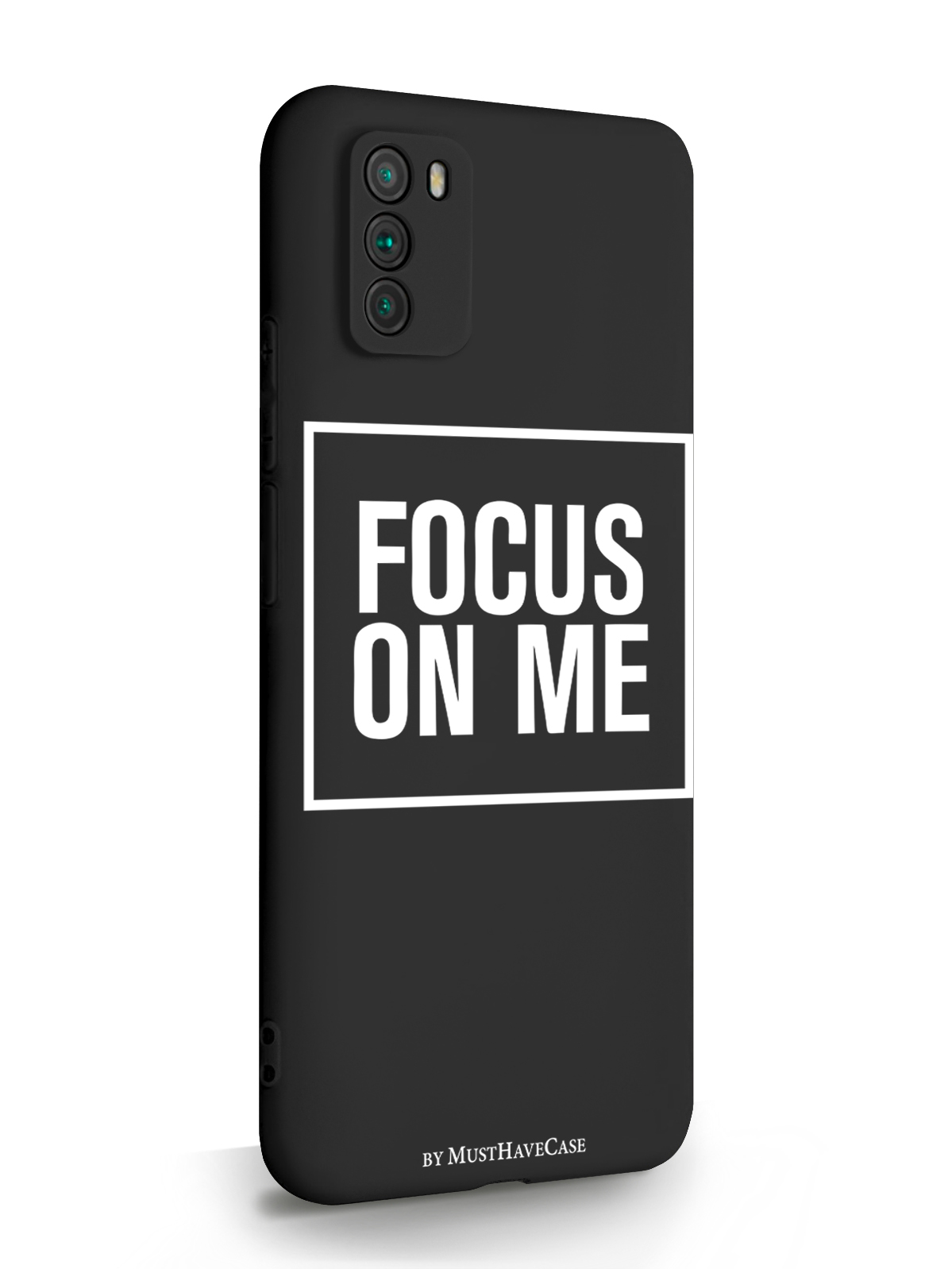 фото Чехол musthavecase для poco m3 focus on me черный