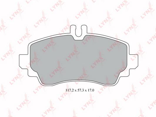 

Тормозные колодки LYNXauto передние дисковые BD5306