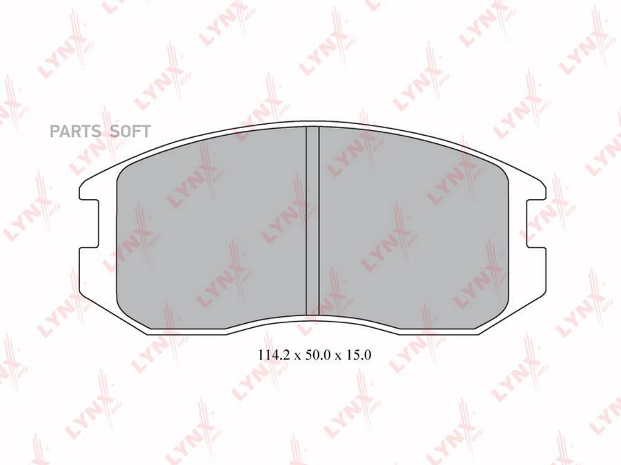 

Тормозные колодки LYNXauto передние дисковые BD5524