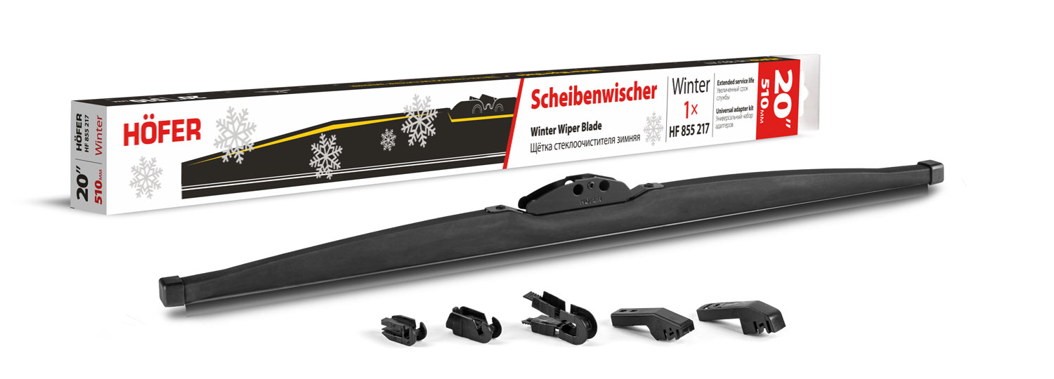 

Щетка стеклоочистителя зимняя Hofer 20"/510 мм, HF 855 217