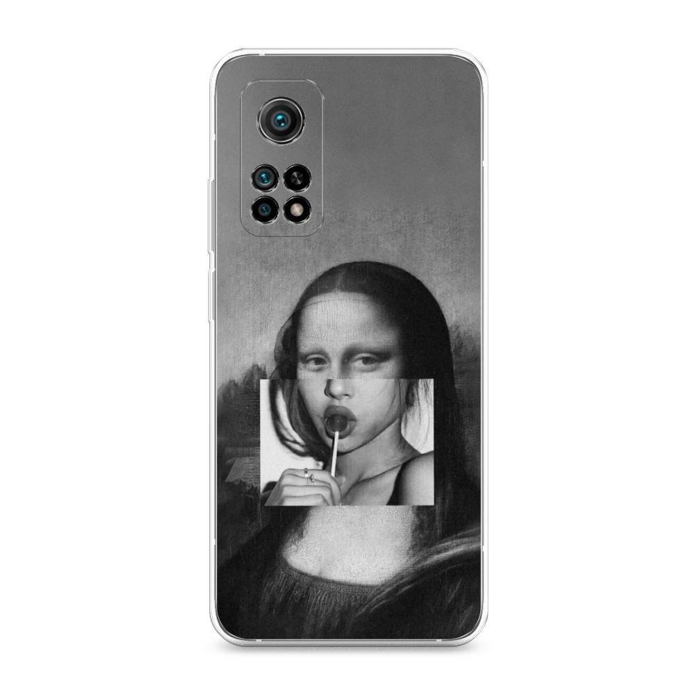 

Чехол Awog на Xiaomi Mi 10T/Mi 10T Pro "Mona Lisa sucking lollipop", Разноцветный, 39350-9