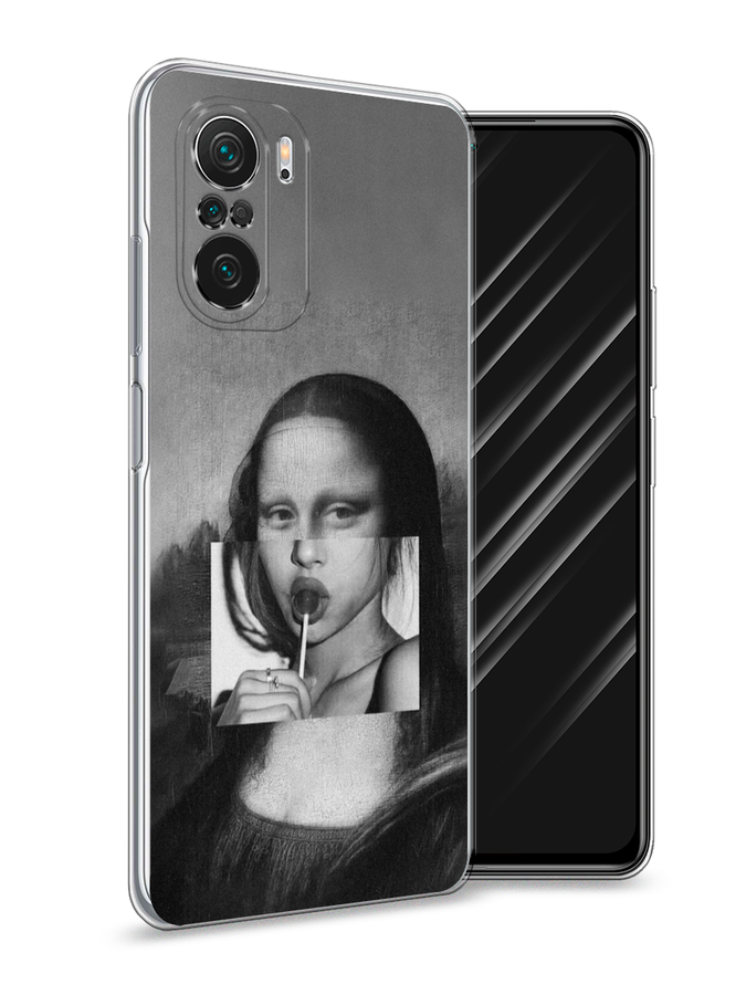 

Чехол Awog на Poco F3/Redmi K40/Mi 11i "Mona Lisa sucking lollipop", Разноцветный, 312650-9