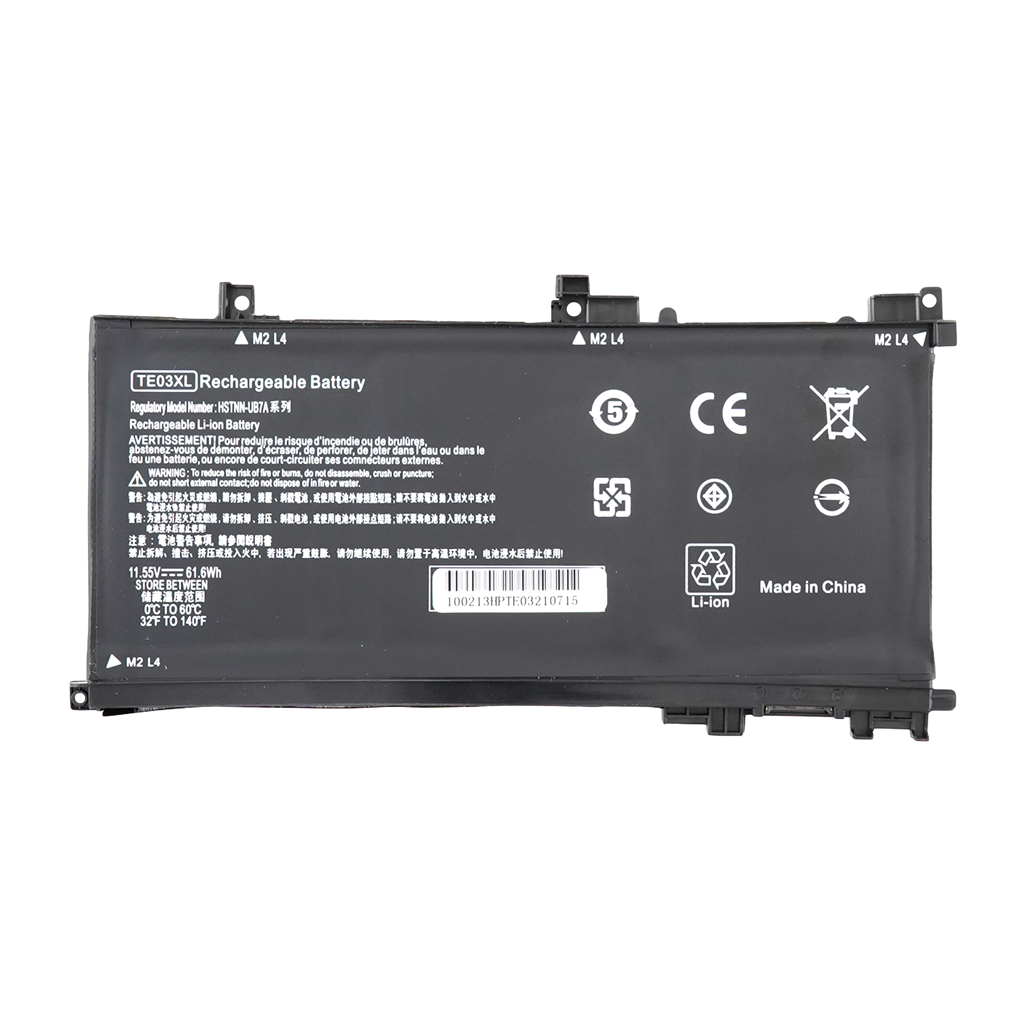 фото Аккумулятор te03xl для hp pavilion 14-al и др. (tpn-q173, te03061xl) 11.55v 5200mah azerty