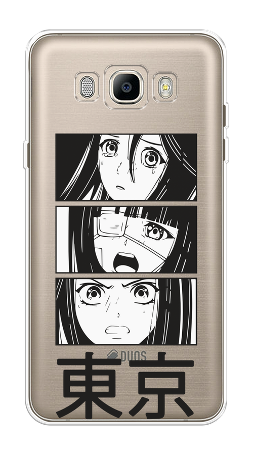 

Чехол на Samsung Galaxy J5 2016 "Tokyo girls", Белый;черный;прозрачный, 22750-1