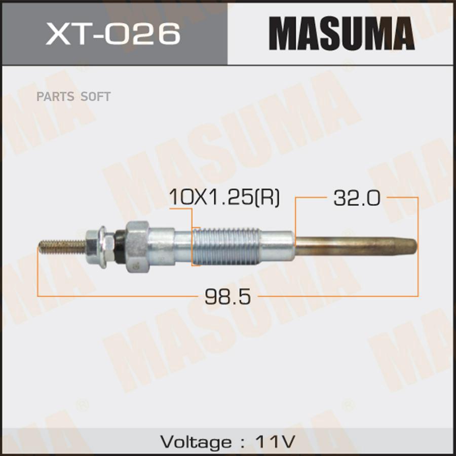 Свеча накаливания MASUMA PT-151 /2L, 2L-T, 3L (1/10/100)