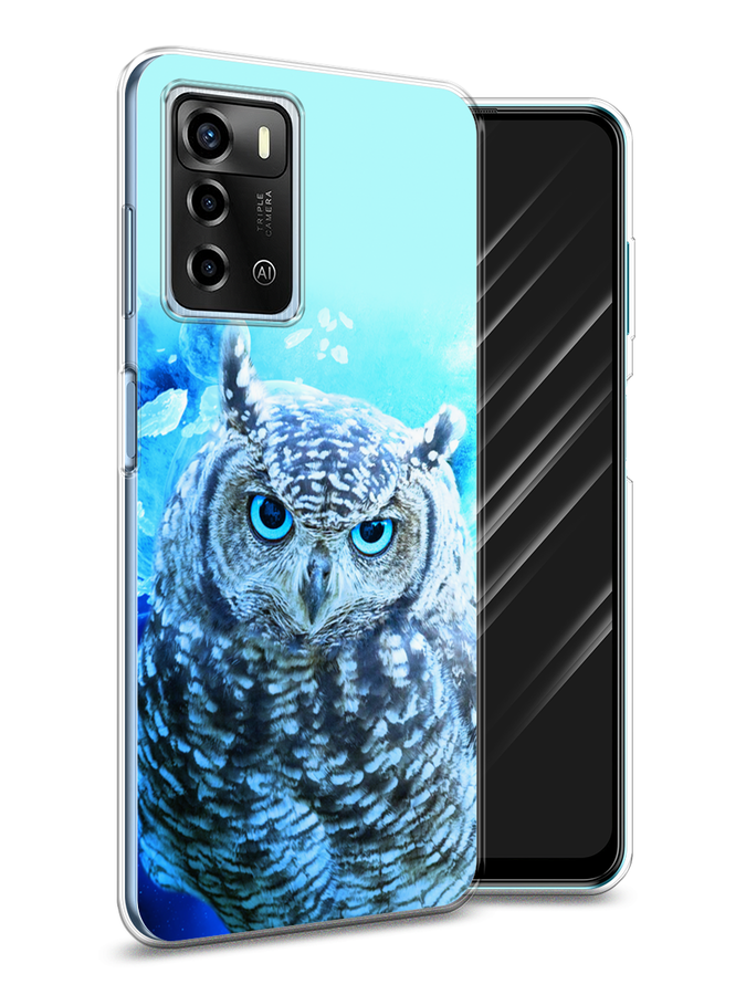 

Чехол Awog на ZTE Blade A72 / ЗТЕ Блэйд A72 "Сова арт 7", Разноцветный, 135450-1