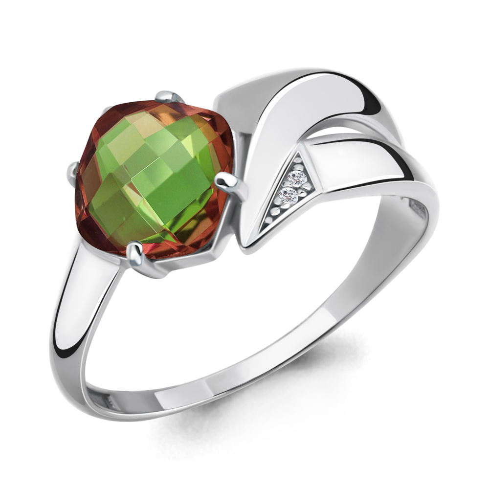 

Кольцо из серебра с султанитом р. , Aquamarine 6906119А_925_р, 6906119А_925_р