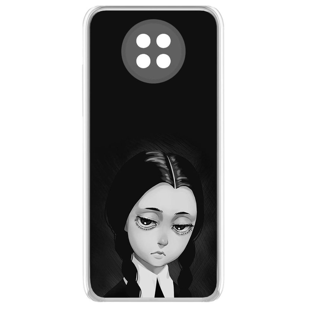 

Чехол-накладка Уэнсдей Аддамс - Рисованная Уэнсдей для Xiaomi Redmi Note 9T