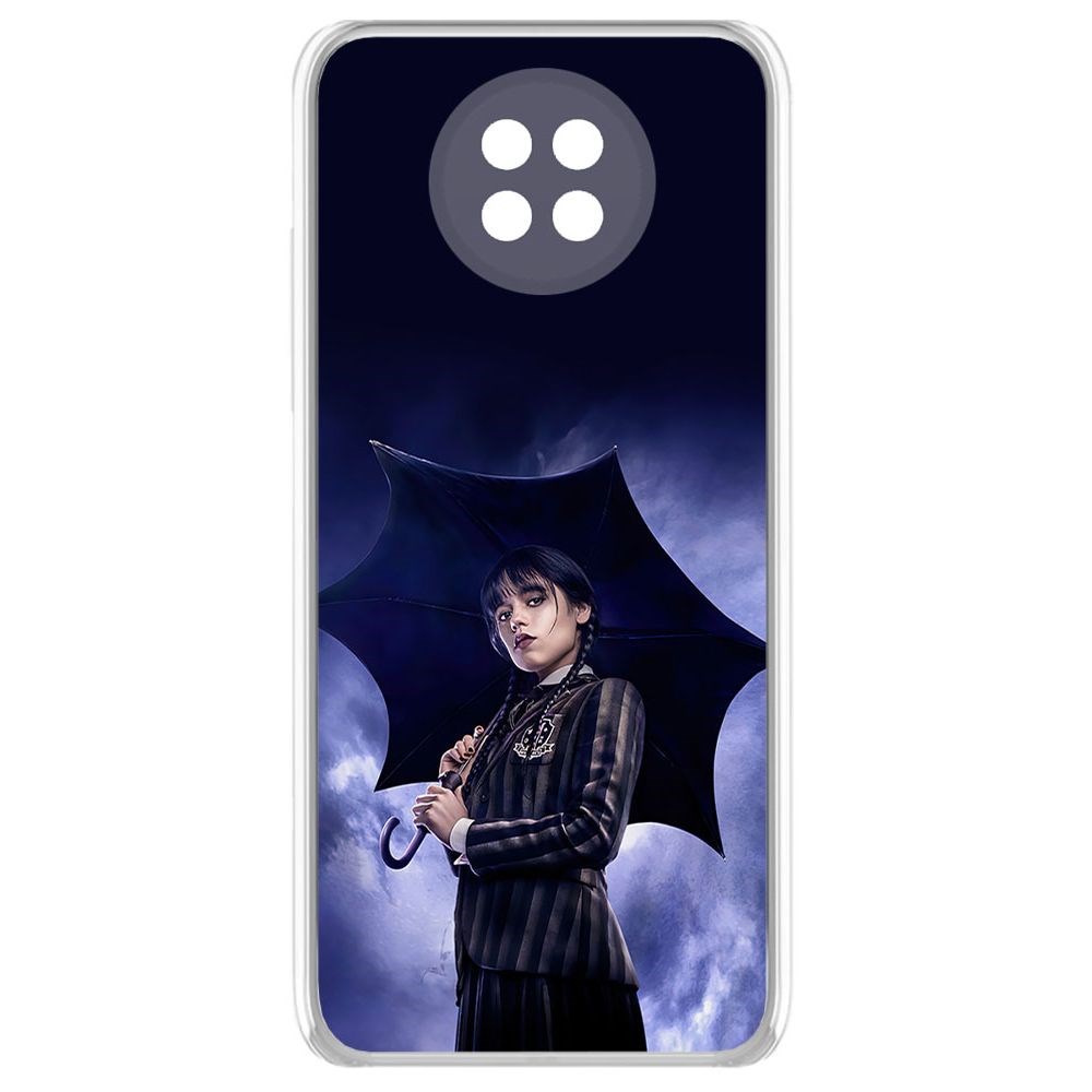 

Чехол-накладка Уэнсдей Аддамс - Уэнсдей под зонтом для Xiaomi Redmi Note 9T