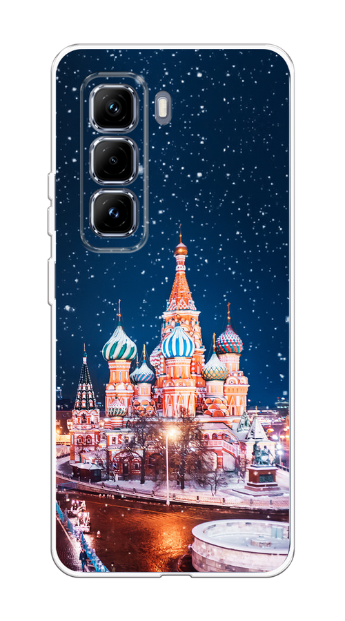 

Чехол на Infinix Hot 50 Pro Plus "Москва 1", Коричневый;синий;белый, 3107050-1
