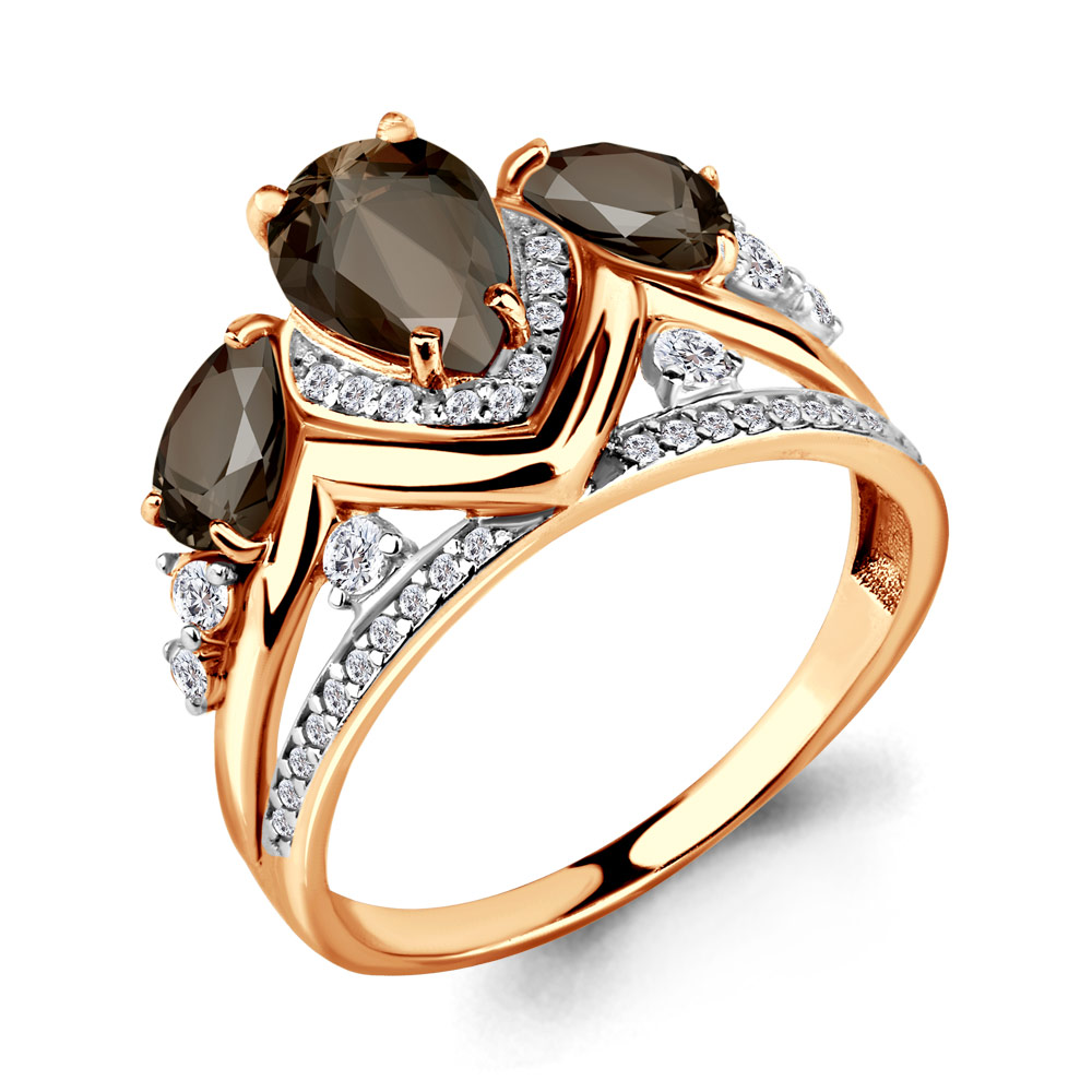 

Кольцо из серебра с кварцем р. , Aquamarine 6906301А_925_з, 6906301А_925_з