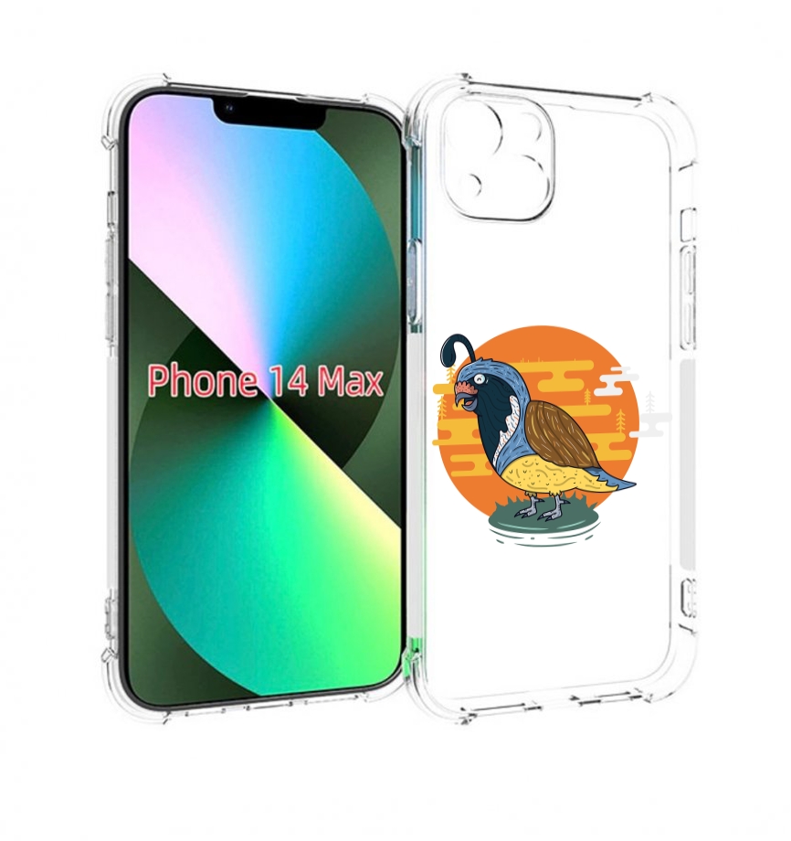 

Чехол MyPads попугай-на-острове для iPhone 14 Plus (6.7), Прозрачный, Tocco