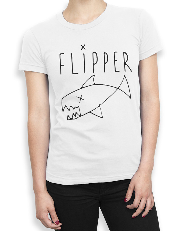 

Футболка женская Design Heroes Flipper белая 2XL, Белый, Flipper