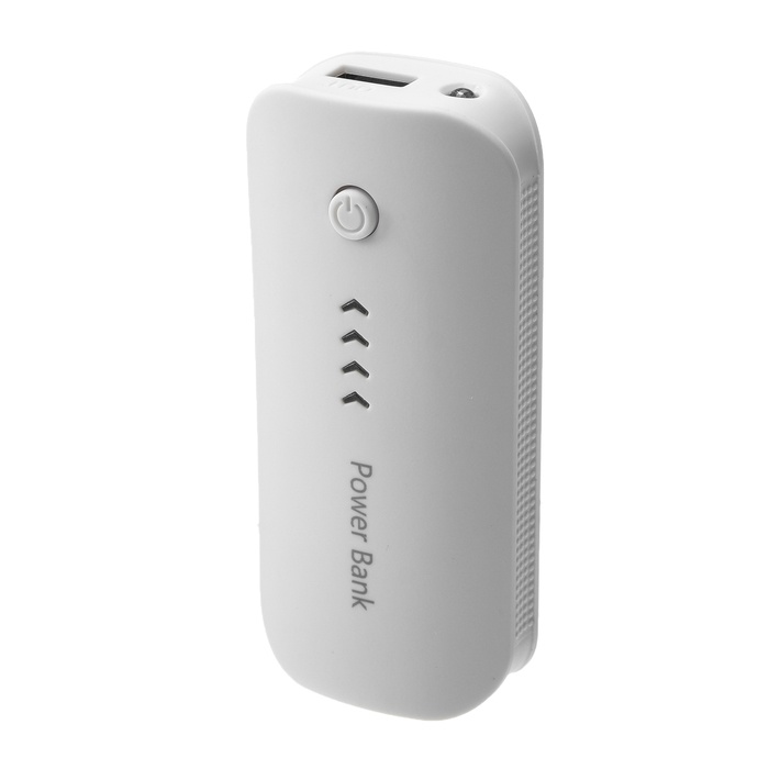 Luazon Home PB-18, 3600 мАч, 1 usb-порт 1 А, индикатор зарядки, белый