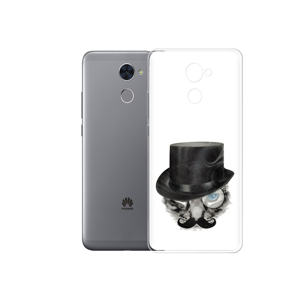 

Чехол MyPads Tocco для Huawei Enjoy 7 Plus интелегентный кот (PT74186.70.378), Прозрачный, Tocco