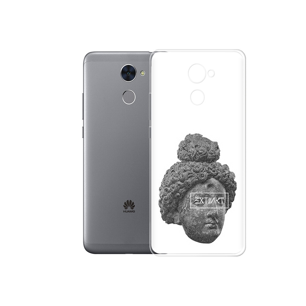 

Чехол MyPads Tocco для Huawei Enjoy 7 Plus каменное лицо девушки (PT74186.70.383), Прозрачный, Tocco