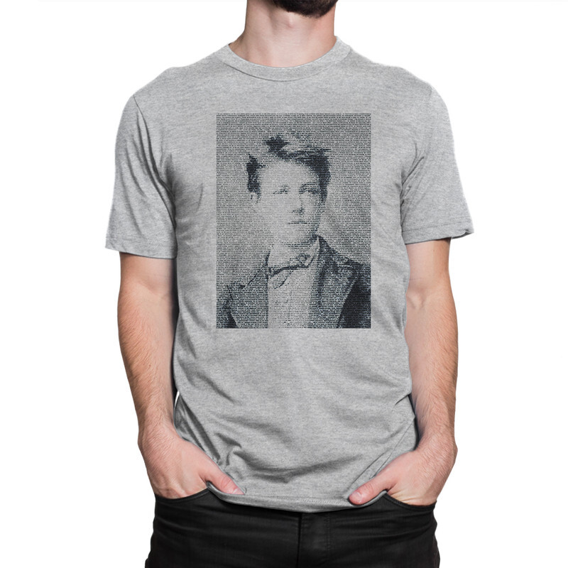 

Футболка мужская Dream Shirts Артюр Рембо 9899096222 серая 3XL, Артюр Рембо 9899096222