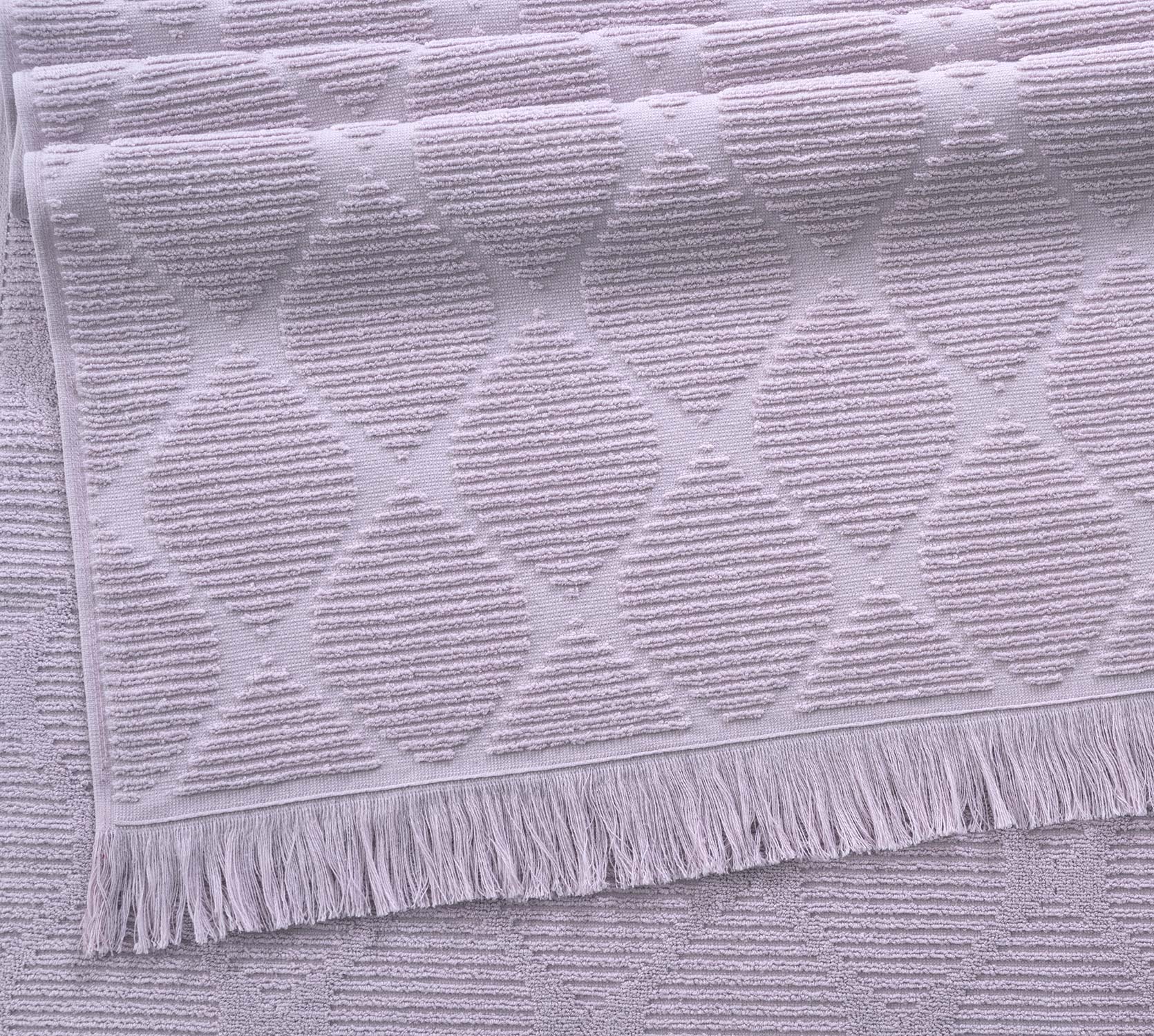 фото Полотенце махровое текс-дизайн банное 70х140 родос розовый крем comfort life