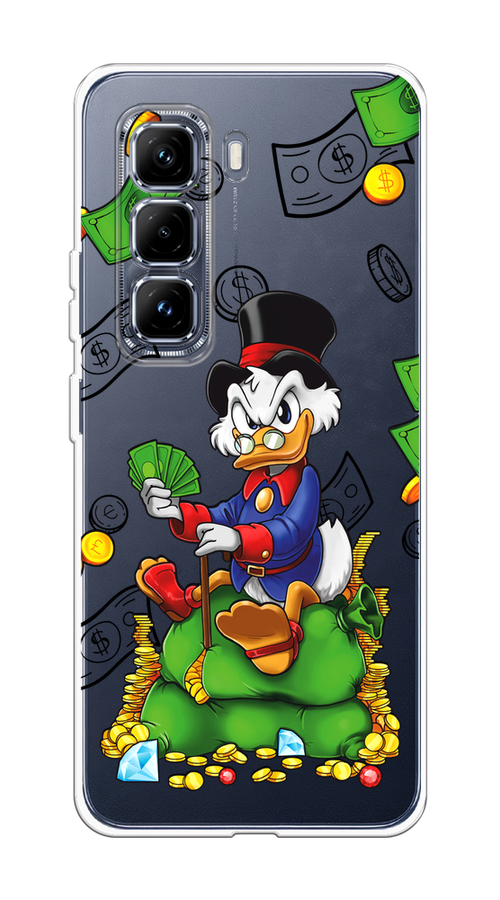 

Чехол на Infinix Hot 50 Pro Plus "Scrooge Richness", Черный;синий;зеленый, 3107050-1